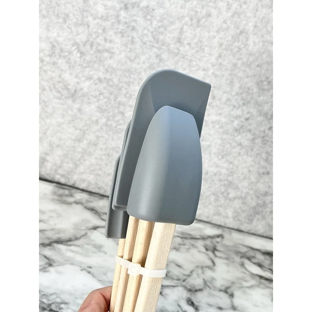 Martha Stuart NWT 4 Pc Silicone Spatula Gray